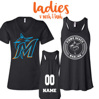 PB Marlins: Ladies- Tank or V Neck
