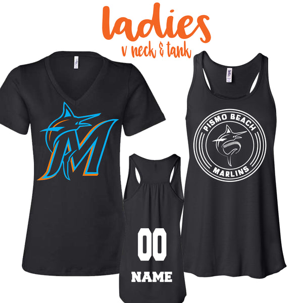 PB Marlins: Ladies- Tank or V Neck